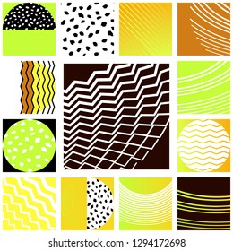 simple trend graphic geometry with gradients. Vector modern cover design
