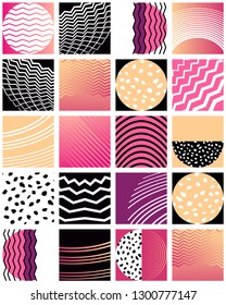 simple trend graphic geometry with gradients. Vector modern cover design