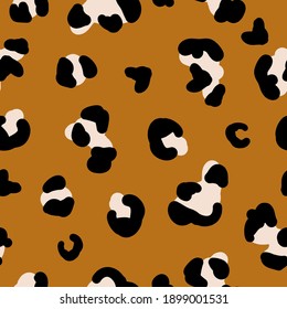 Simple trend pattern . leopard spot print background for wallpaper and textiles.