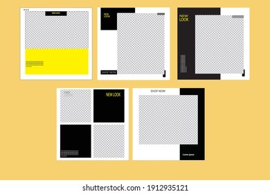 Simple and Trendy Editable template post for social media ad. Multipurpose usable banner.