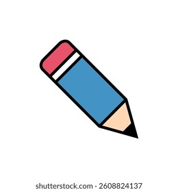 Simple Trendy Pencil Icon Vector Template