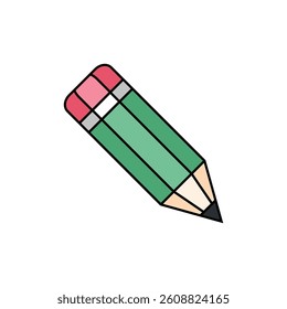 Simple Trendy Pencil Icon Vector Template