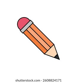 Simple Trendy Pencil Icon Vector Template