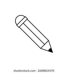 Simple Trendy Pencil Icon Vector Template