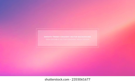 Fondo del Vector de Color Simple Trendy Y Gradiente Suave

