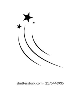 simple and trendy star logo illustration design