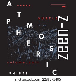 simple and trendy t-shirt design created with bold typography and stylish object.