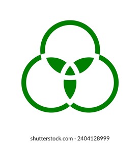 simple triangle circle logo vector, suitable for company logo