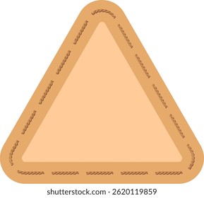 Simple triangle icon suitable for navigation, design elements, and educational materials.