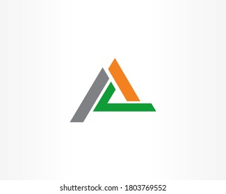 Simple Triangle Logo Design Template