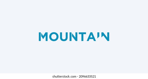 Simple triangle mountain geometric abstract icon logo design