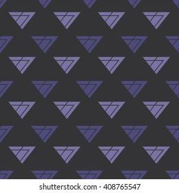 Simple triangle seamless colorful pattern