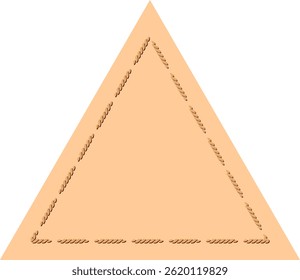 Forme triangulaire simple à utiliser dans la création graphique ou les supports éducatifs sur la géométrie.