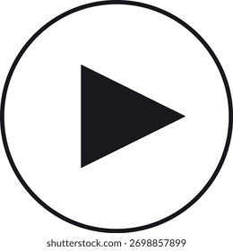 simple triangle symbol for media player
