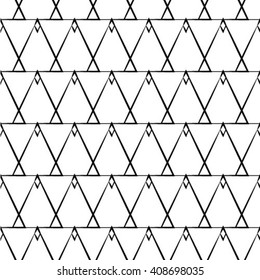Simple Triangles Geometric Seamless Pattern illustration.