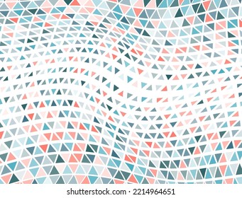 Simple triangles halftone design. Triangular elements transition banner background. Geometric triangles halftone shapes.