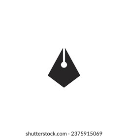 simple triangular pen illustration can be used as a logo
