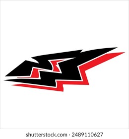simple tribal car decal in vector art style