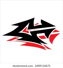 calcomanía tribal simple del coche en estilo de Arte vectorial