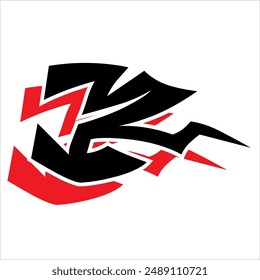 calcomanía tribal simple del coche en estilo de Arte vectorial