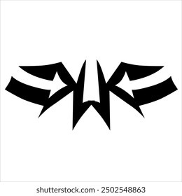 einfache Tribal für Logo oder Autoaufkleber