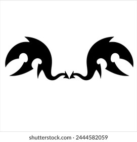 simple tribal for logo in vector art style