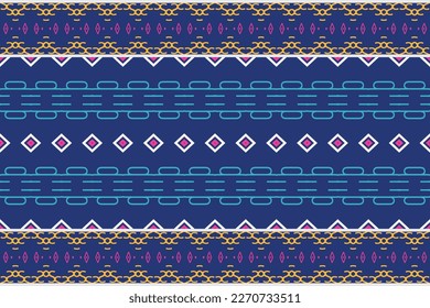 Simple tribal pattern design. Traditional ethnic patterns vectors It is a pattern geometric shapes. Create beautiful fabric patterns. Design for print. Using in the fashion industry.