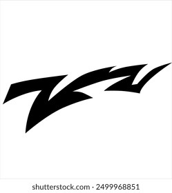 simple tribal shape for car decals