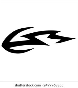 simple tribal shape for car decals