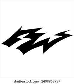 simple tribal shape for car decals