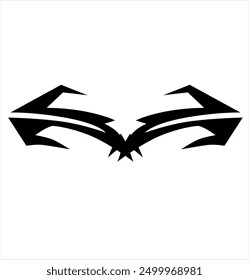 simple tribal shape for car decals