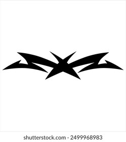 simple tribal shape for car decals