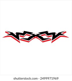 simple tribal shape for car decals