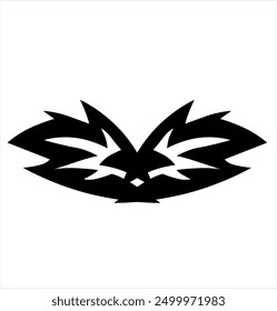 simple tribal shape for car decals