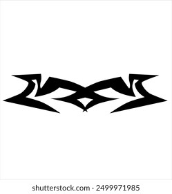 simple tribal shape for car decals