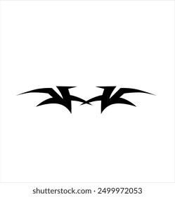 simple tribal shape for car decals