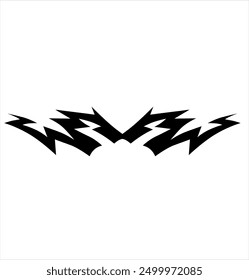 simple tribal shape for car decals