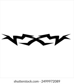 simple tribal shape for car decals