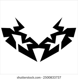 simple tribal shape for logo or branding car decal