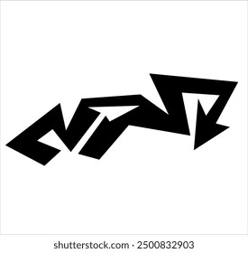 einfache Stammesform für Logo oder Autoaufkleber