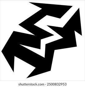 simple tribal shape for logo or car decal
