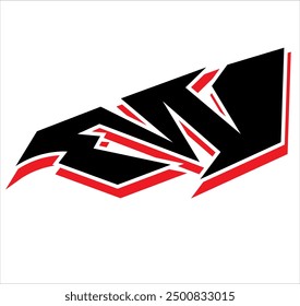 simple tribal shape for logo or car decal