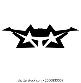 simple tribal shape for logo or car decal