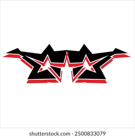 simple tribal shape for logo or car decal