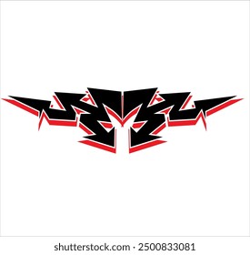 simple tribal shape for logo or car decal