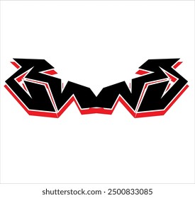 einfache Stammesform für Logo oder Autoaufkleber
