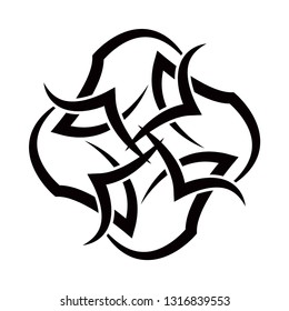 simple tribal tattoo vector