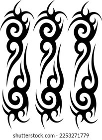 tribal simple en estilo de arte vector