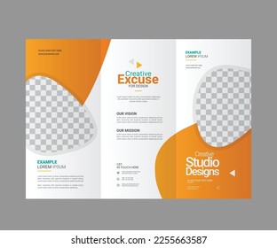 Simple Trifold Brochure Design Layout