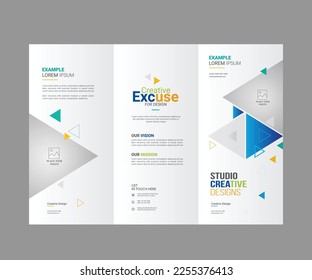 Simple Trifold Brochure Layout Design